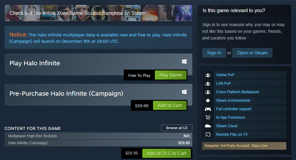 How to download Halo Infinite multiplayer beta - Steam