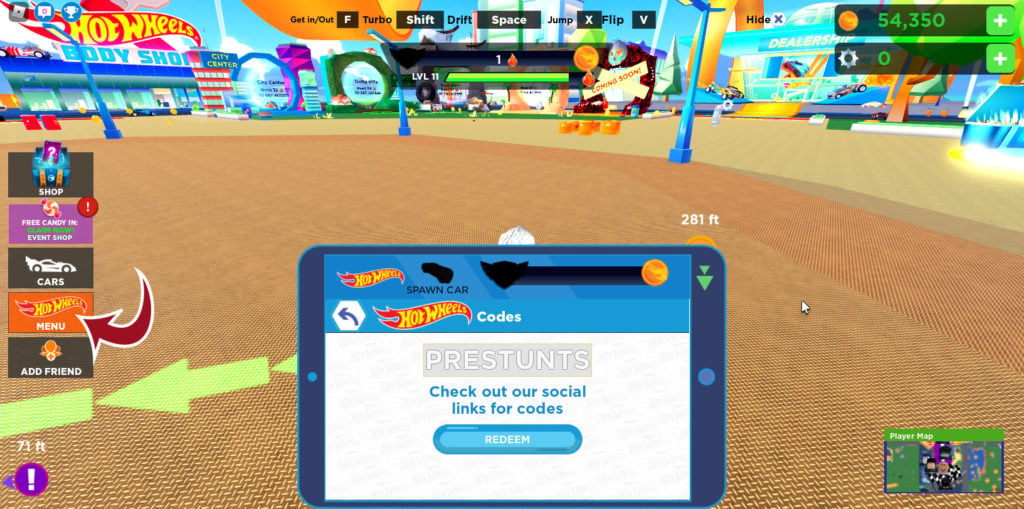 Hot Wheels Open World codes redeem