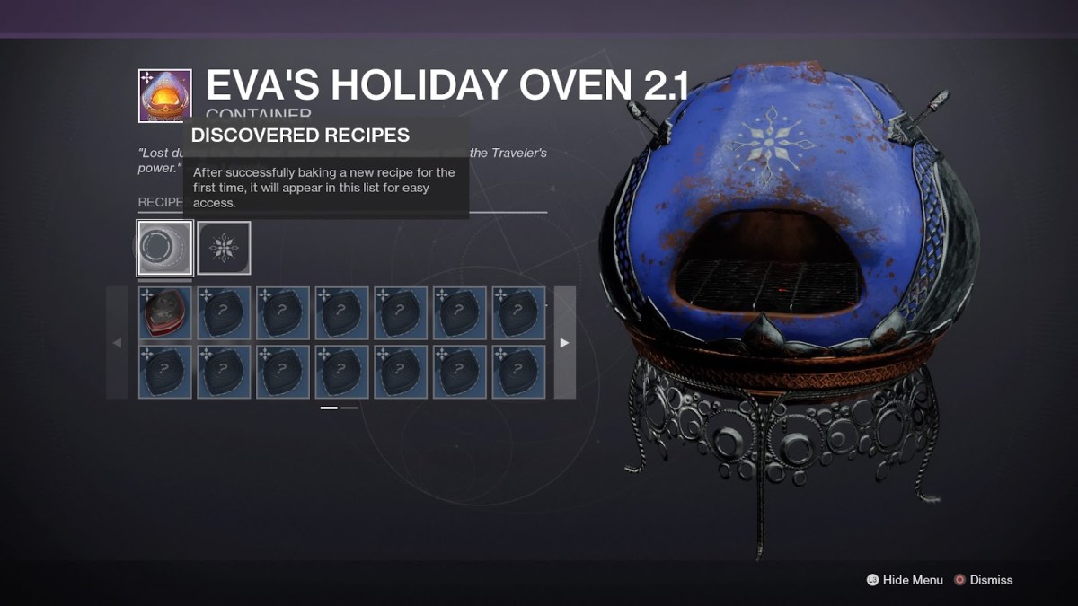 All Dawning Recipes for Eva's Holiday Oven in Destiny 2 (2021)