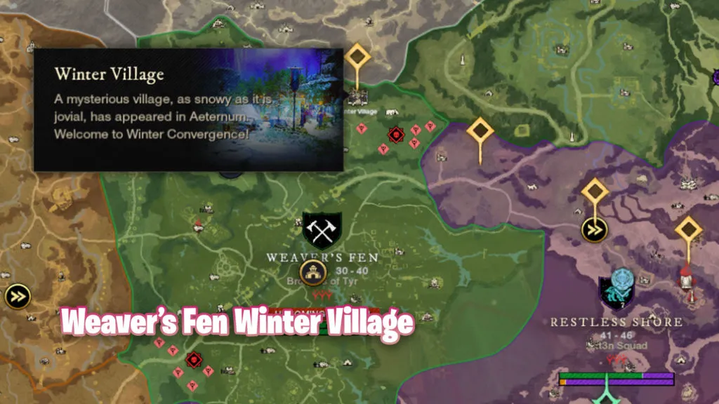 All Winter Village Locations in New World - Weaver's Fen
