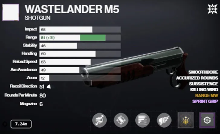Destiny 2 Wastelander M5 PvE God Rolls Run and Gun