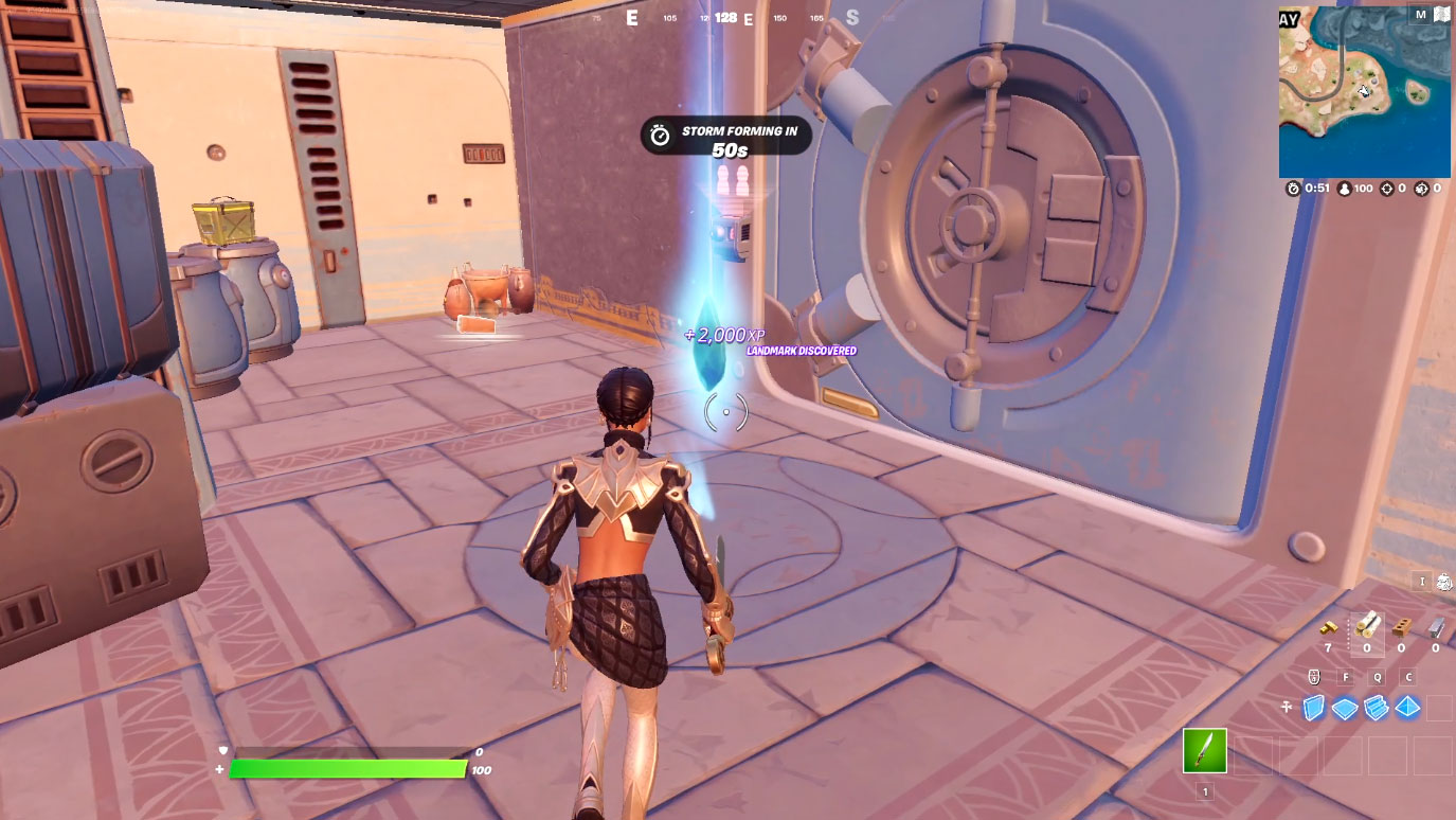 Where to Collect Gem Fragments from outside Seven Vaults in Fortnite