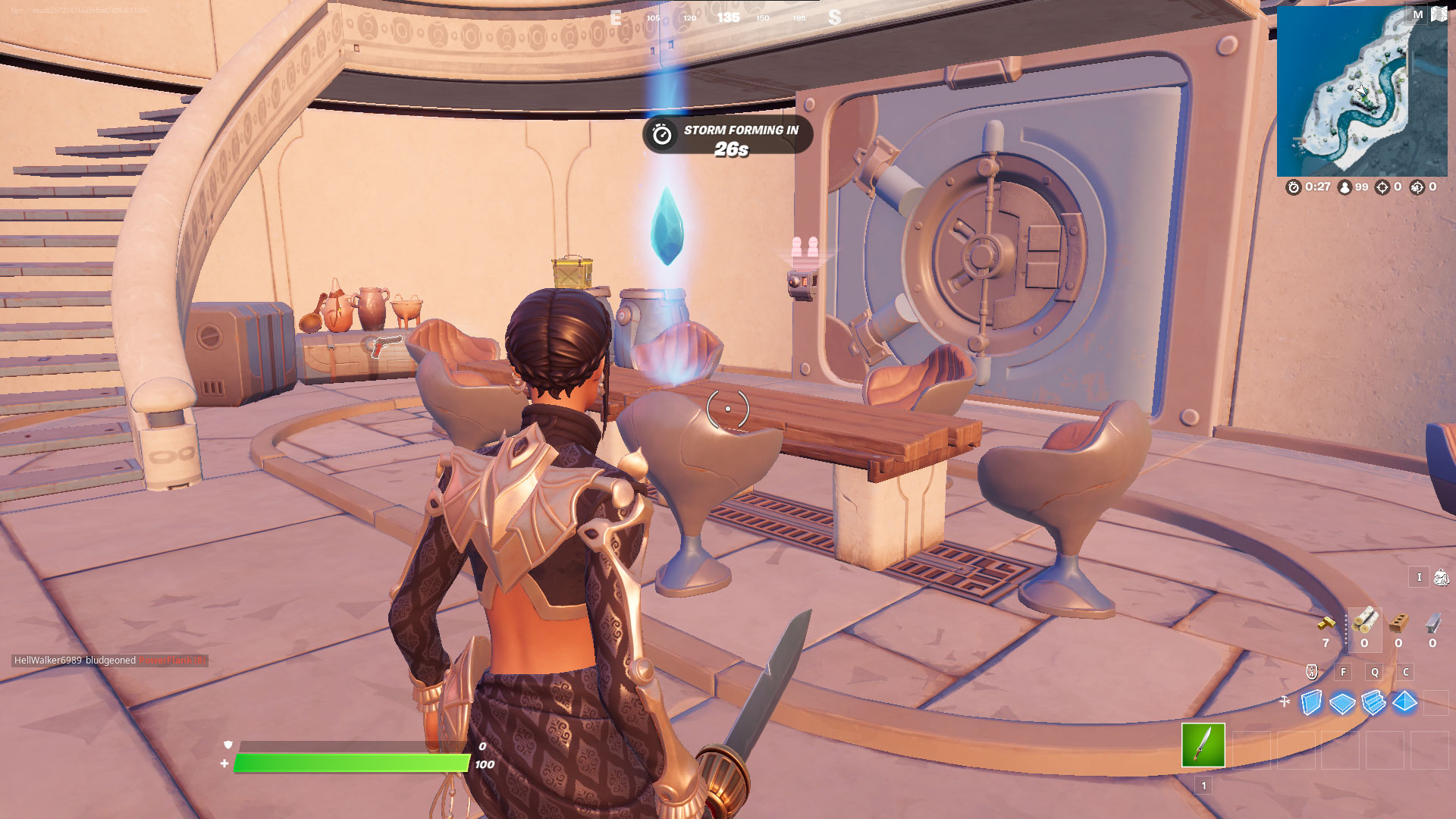 Where to Collect Gem Fragments from outside Seven Vaults in Fortnite