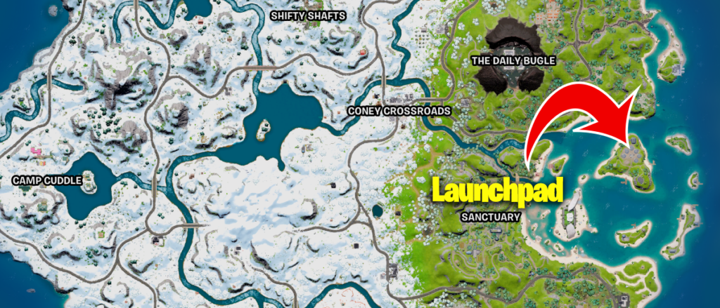 Fortnite Launchpad Location Map