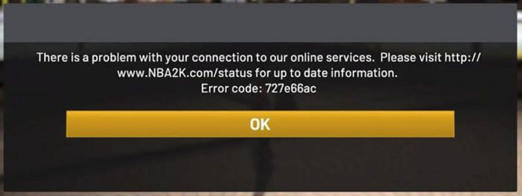 How to Fix NBA 2K22 Error Code 727e66ac