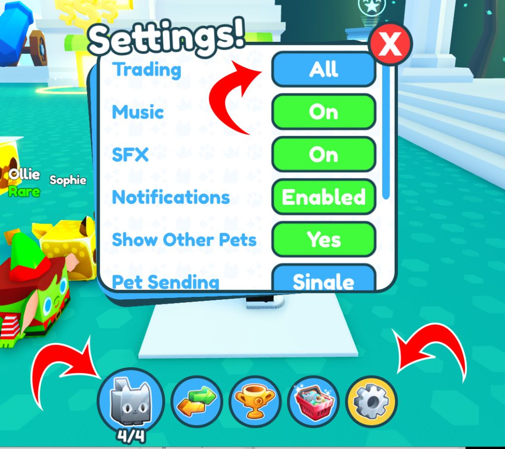 Pet simulator trades