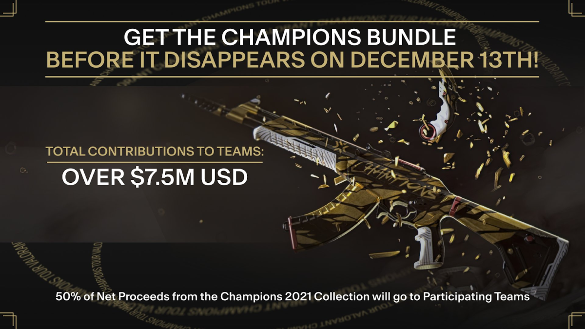 Valorant Champions Collection Raises over $7.5m for Prize Pool