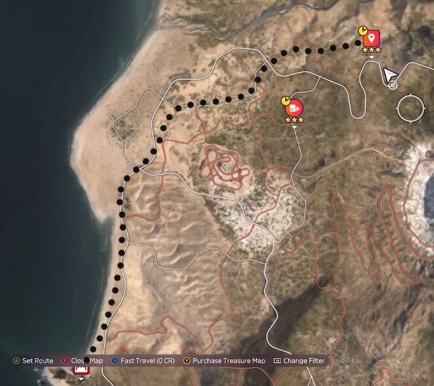 Forza Horizon 5 Over the Dune Trailblazer Weekly Challenge Guide Map