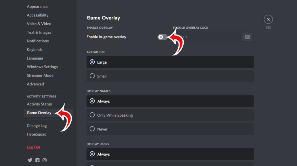 How to Turn Off Overlay in Discord 