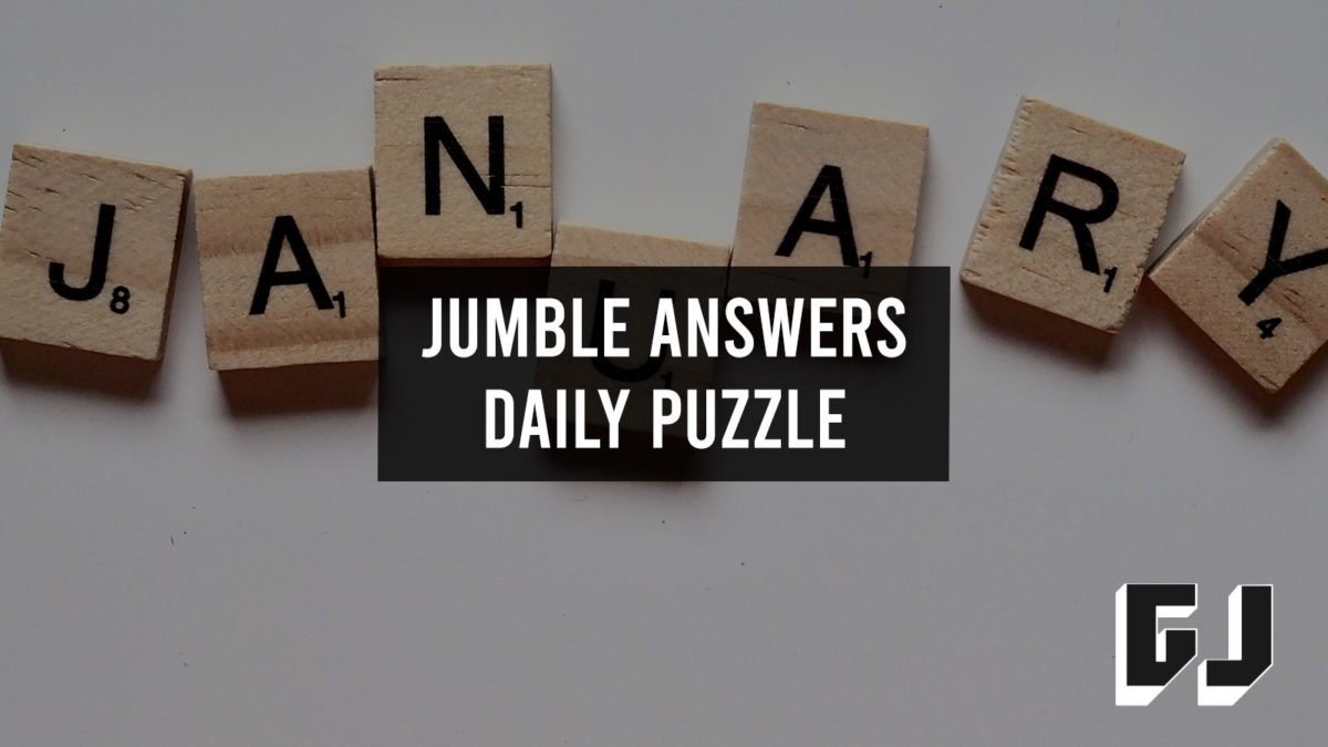 Jumble Answers