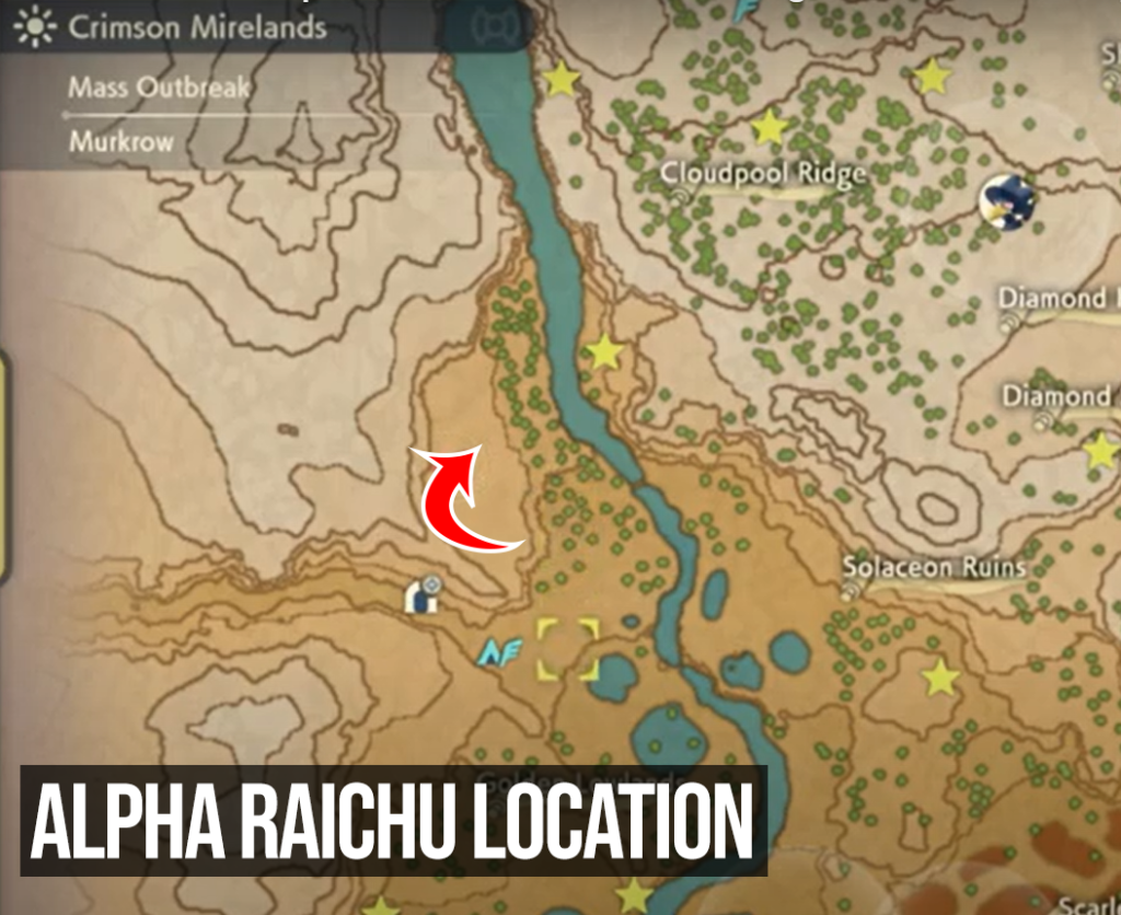 Pokemon Legends Arceus Raichu Location