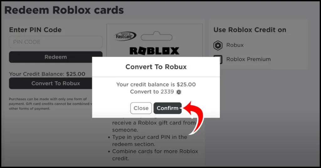 Robux Codes 2024 Perla Kristien   Roblox Gift Card Convert To Robux Confirm 1 1024x536 