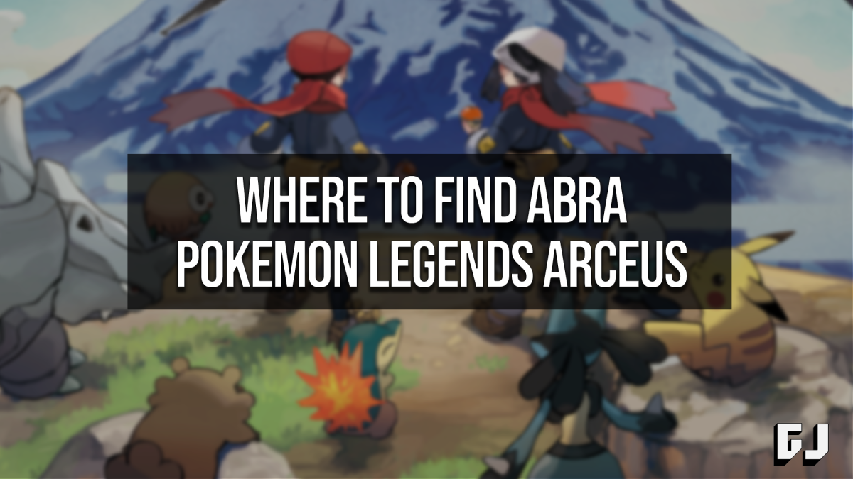 Where to Find Abra Pokemon Legends Arceus