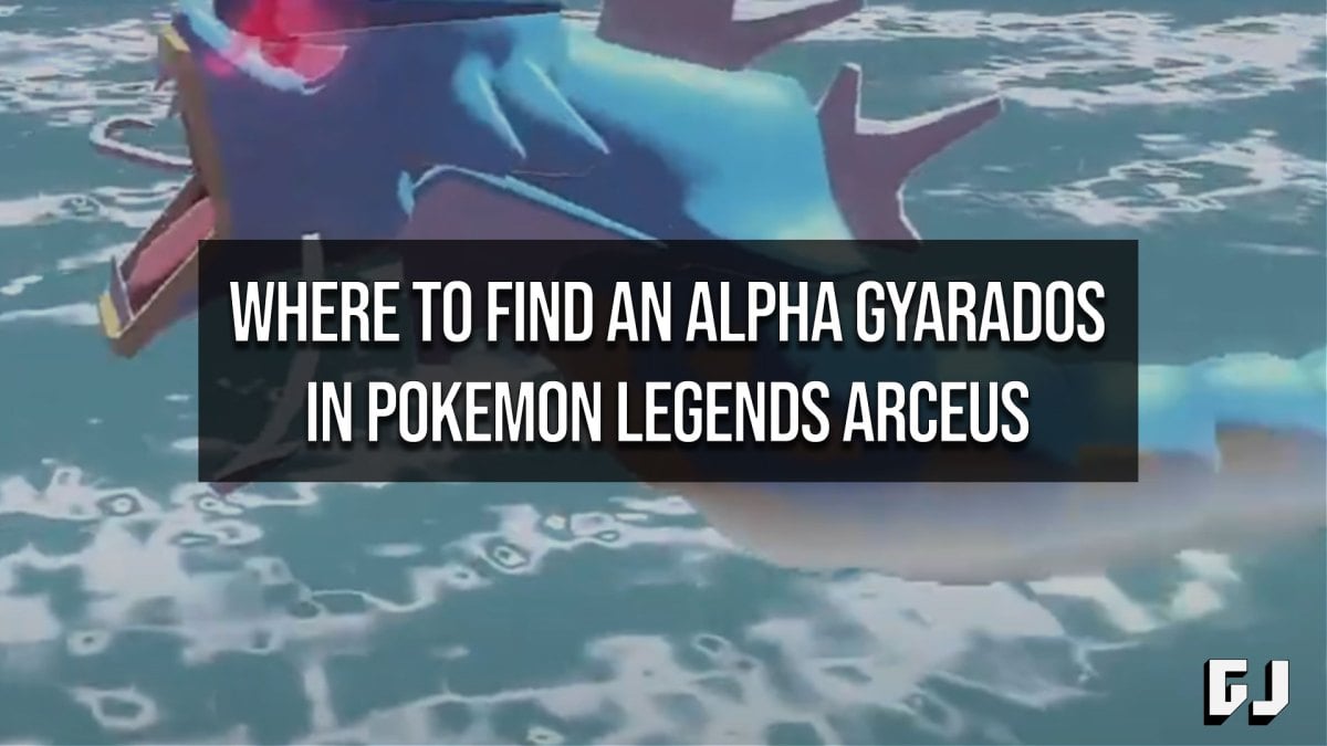 Where to Find Alpha Gyarados in Pokemon Legends Arceus