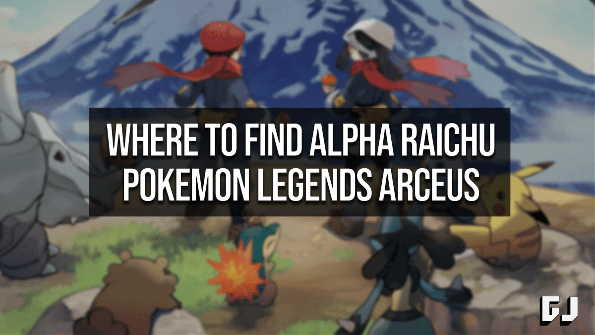 Where to Find Alpha Raichu in Pokemon Legends Arceus