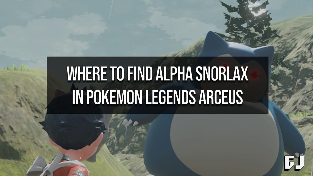 Where to Find Alpha Snorlax in Pokemon Legends Arceus