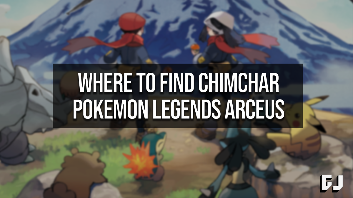 Where to Find ChimChar Pokemon Legends Arceus