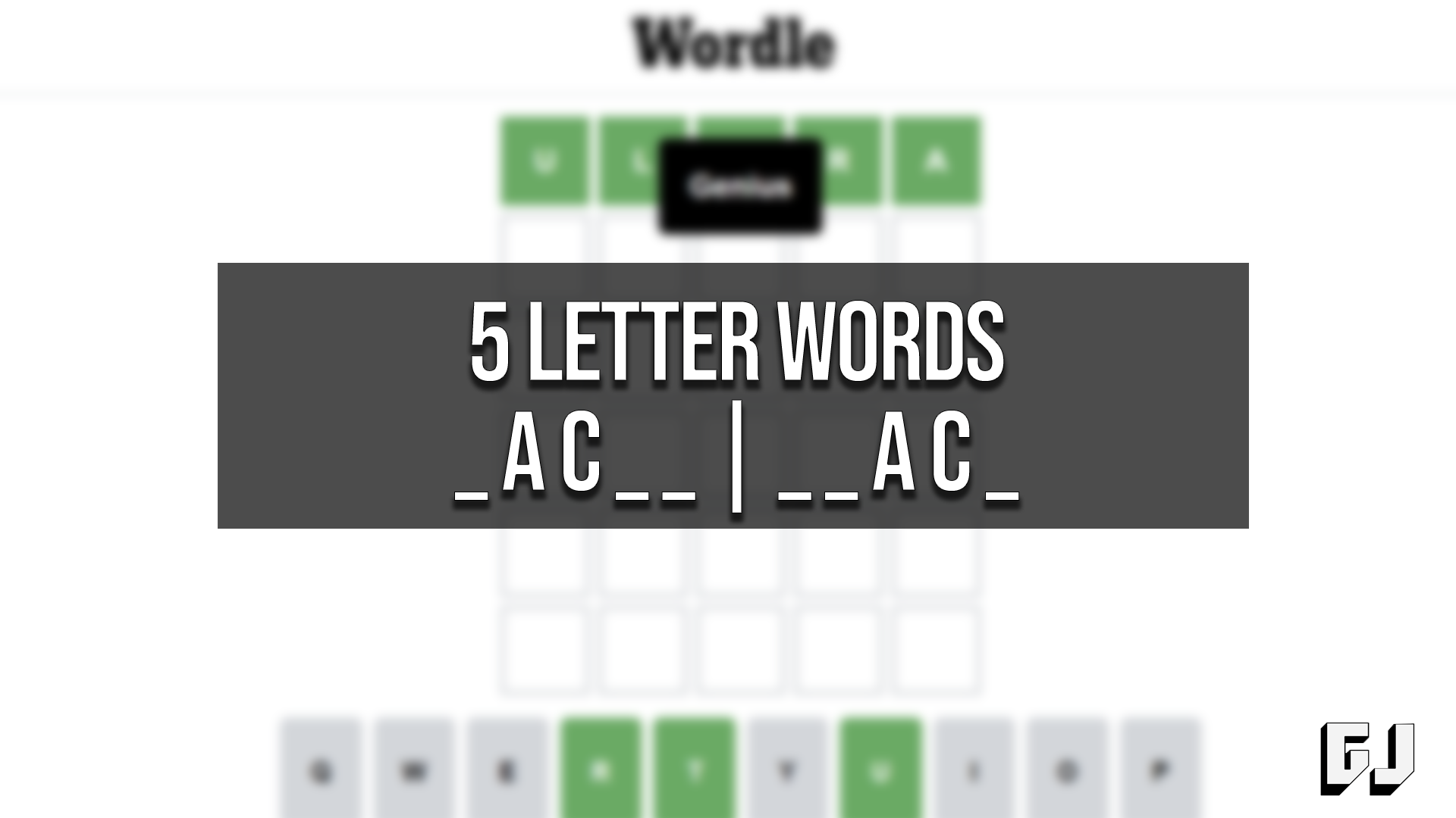 5 letter words containing an a and ac