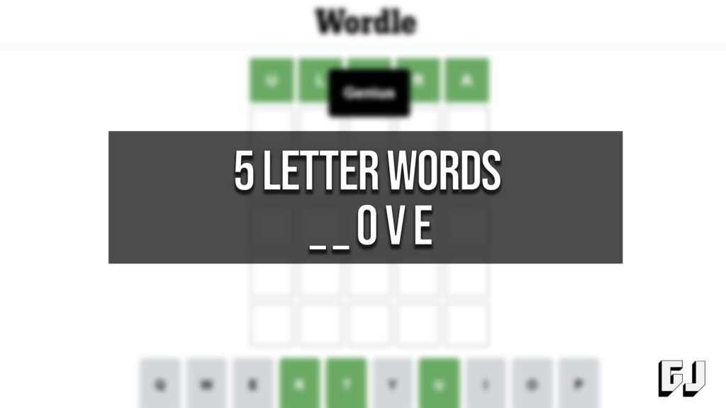 5 letter words ending in oise