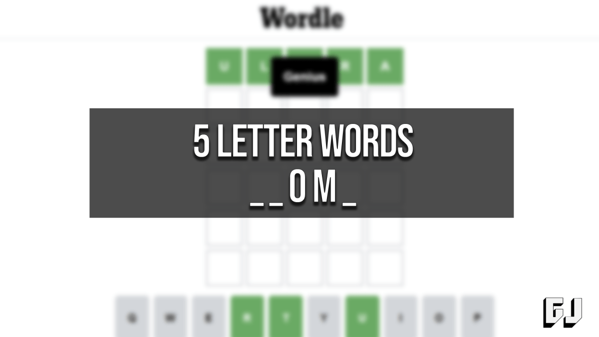 5 Letter Words Middle OM