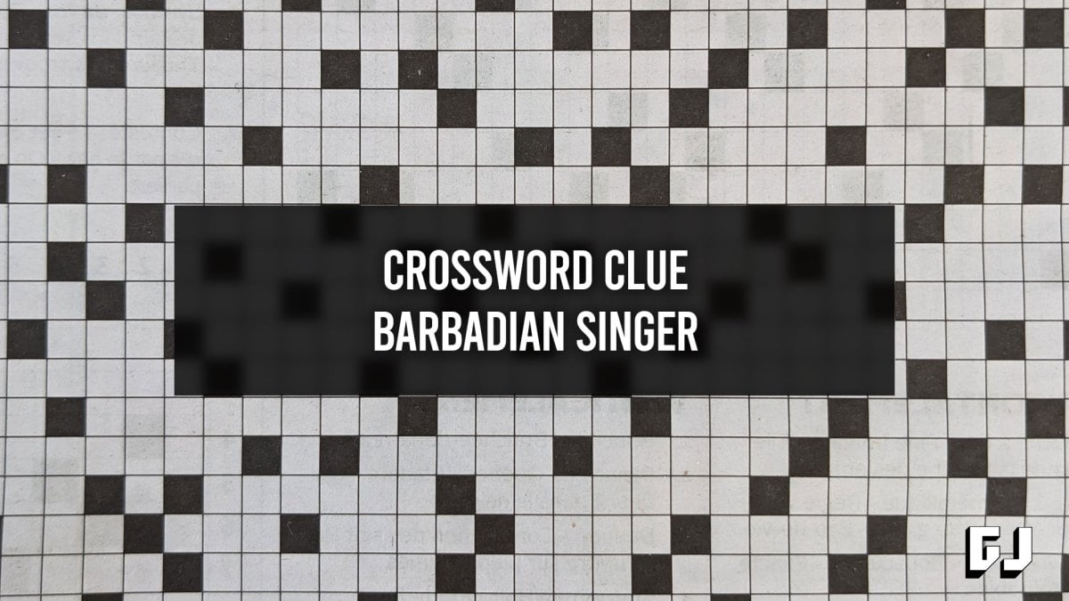 Barbadian Singer Crossword Clue