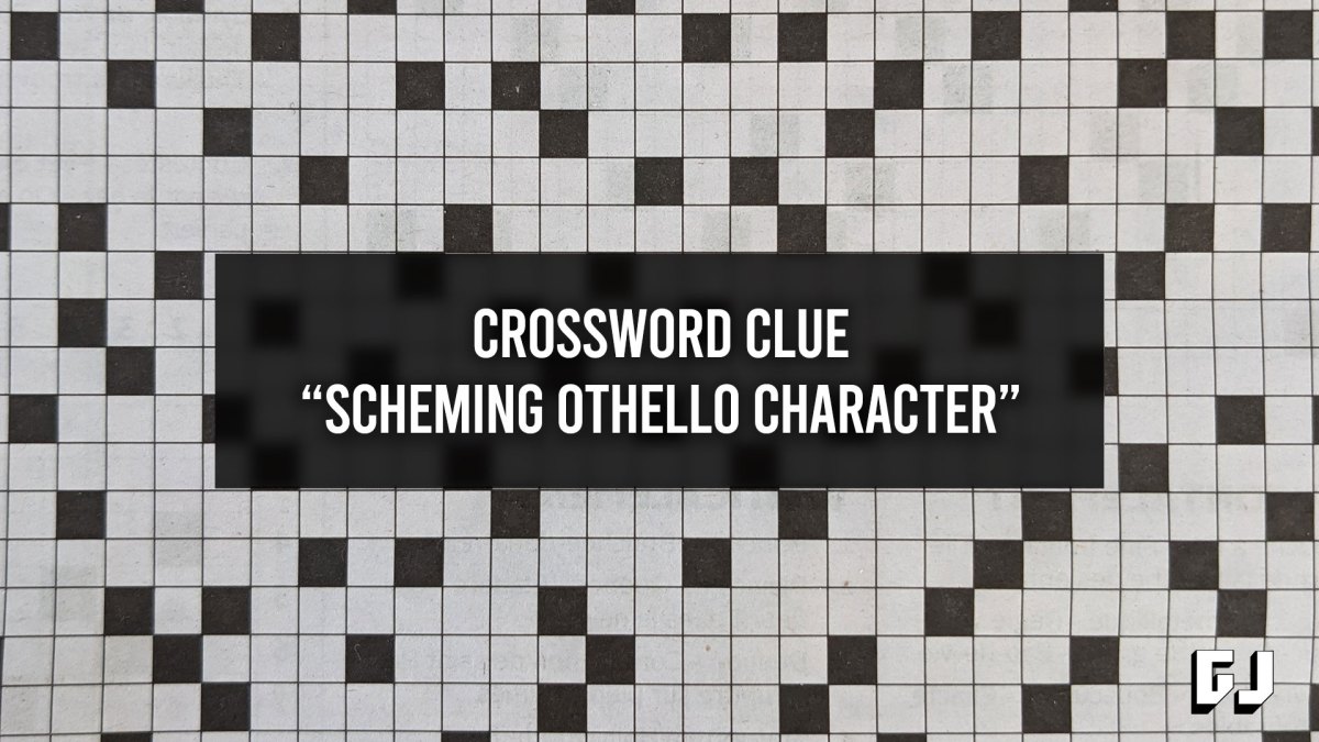 Crossword Clue - Scheming Othello Character