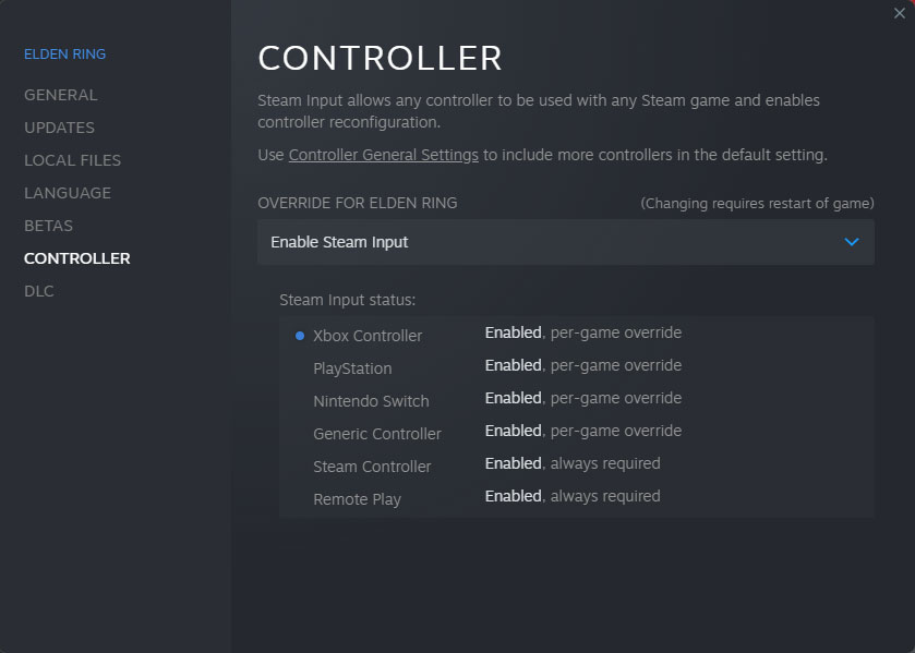 Elden Ring Controller Not Working - Controller Settings