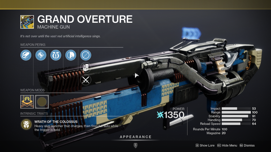 All Destiny 2 Witch Queen Exotics - Grand Overture