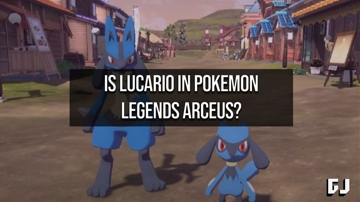 Is Lucario in Pokemon Legends: Arceus?
