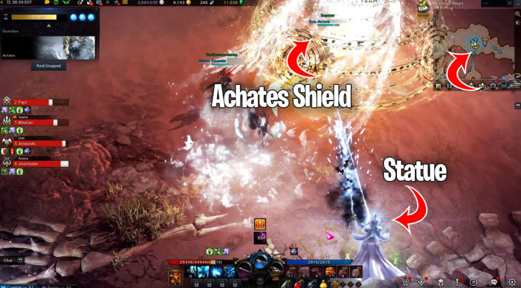 Lost Ark Achates Guardian Raid Guide - Main Mechanic Shield