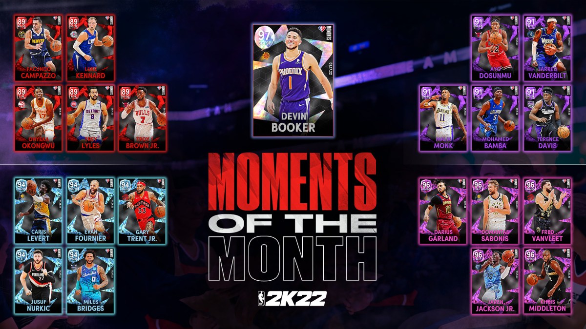 NBA 2K22 Moments of the Month Challenges