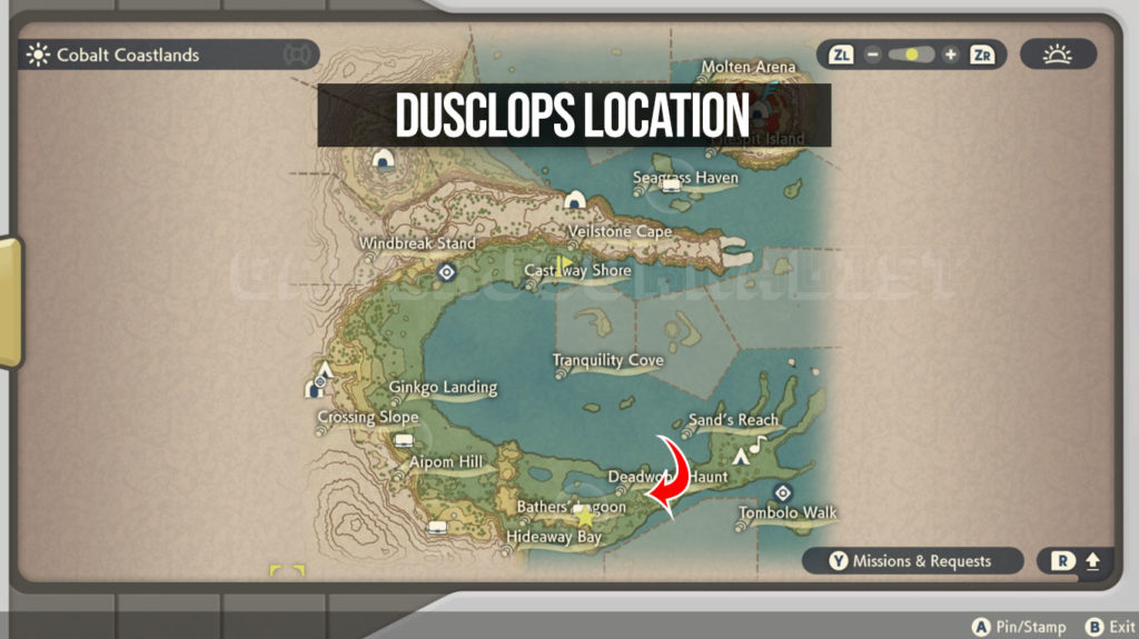 Pokemon Legends Arceus Dusclops Location Map