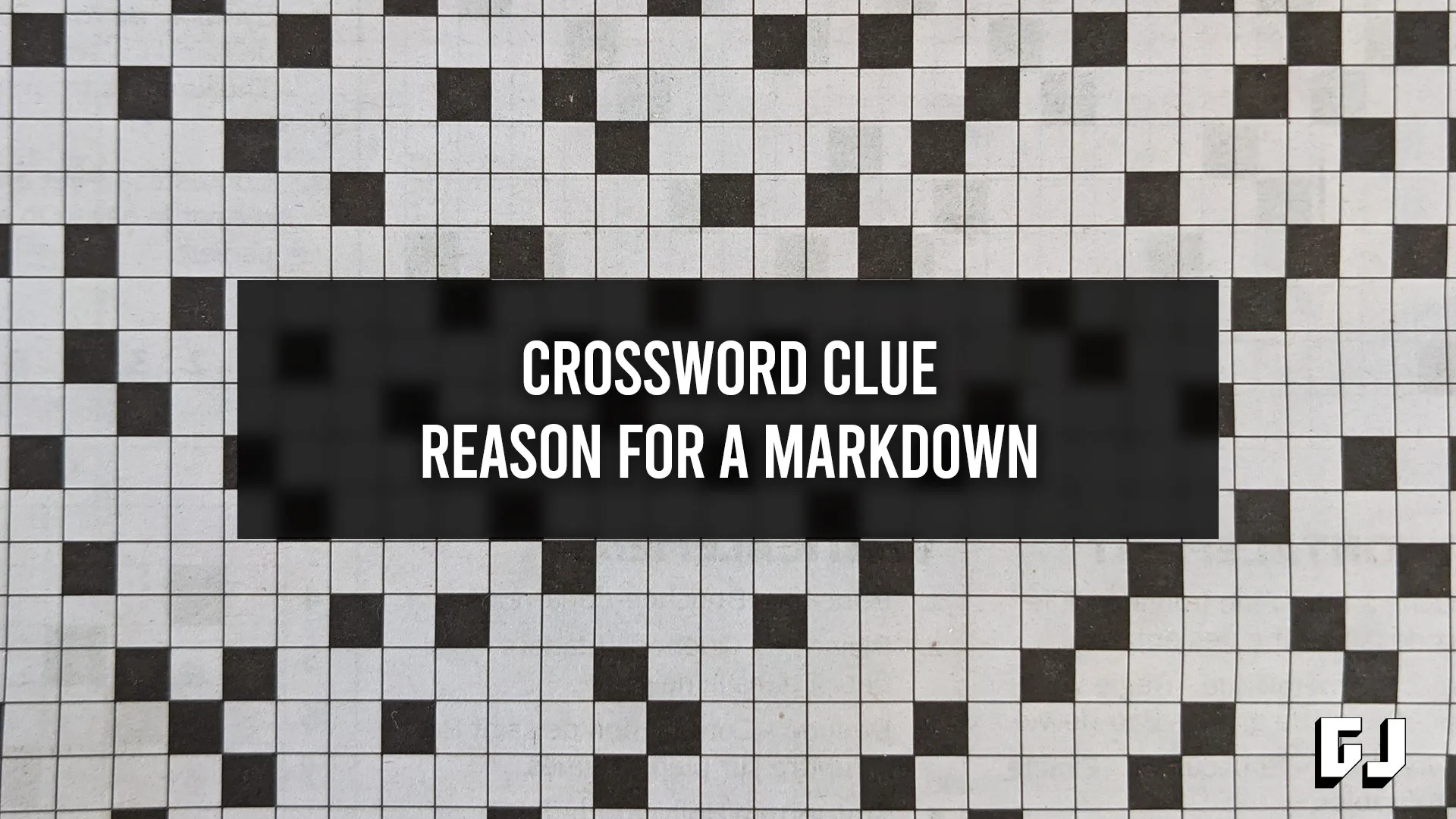 Reason For A Markdown Crossword Clue Gamer Journalist