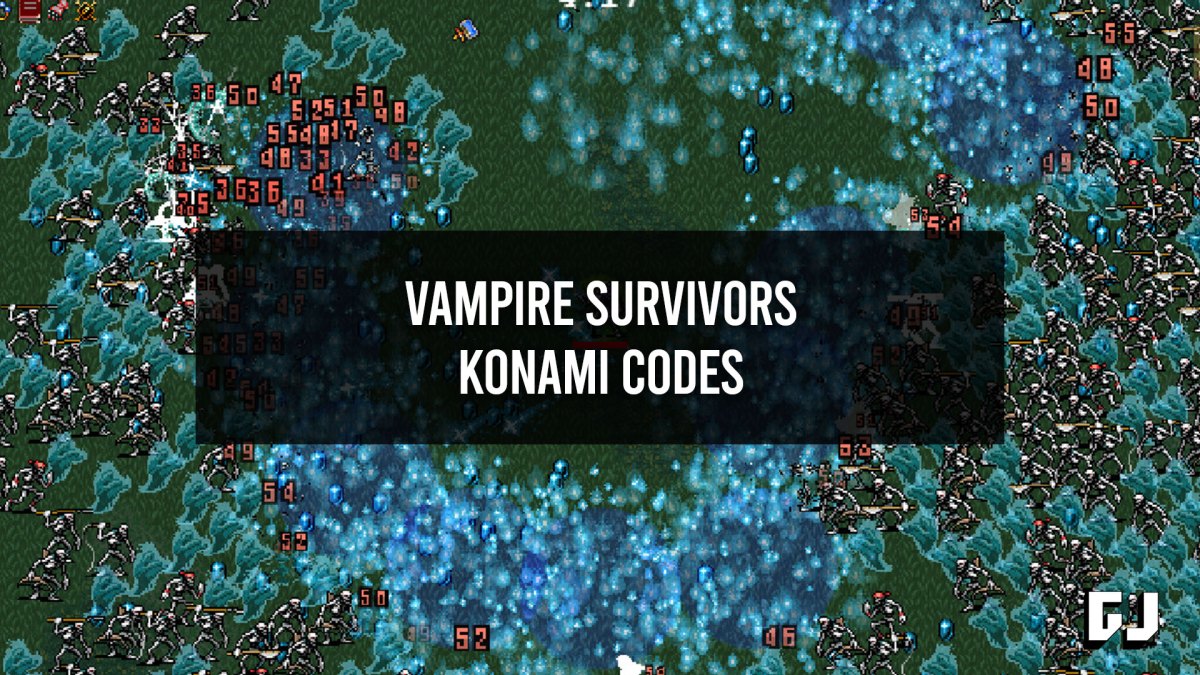 Vampire Survivors Konami Code