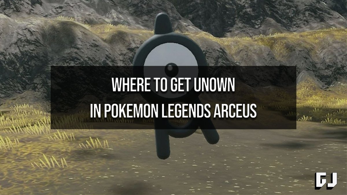 Where to Get Unown in Pokemon Legends Arceus