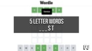 5 Letter Words Ending With ST Wordle Guide Gamer Journalist