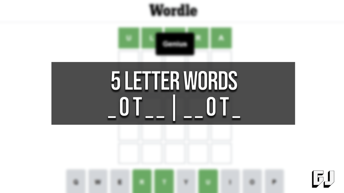 5 Letter Words OT Middle