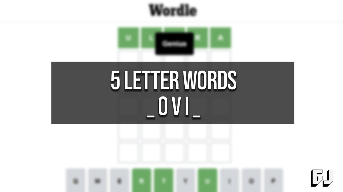 5 Letter Words OVI Middle