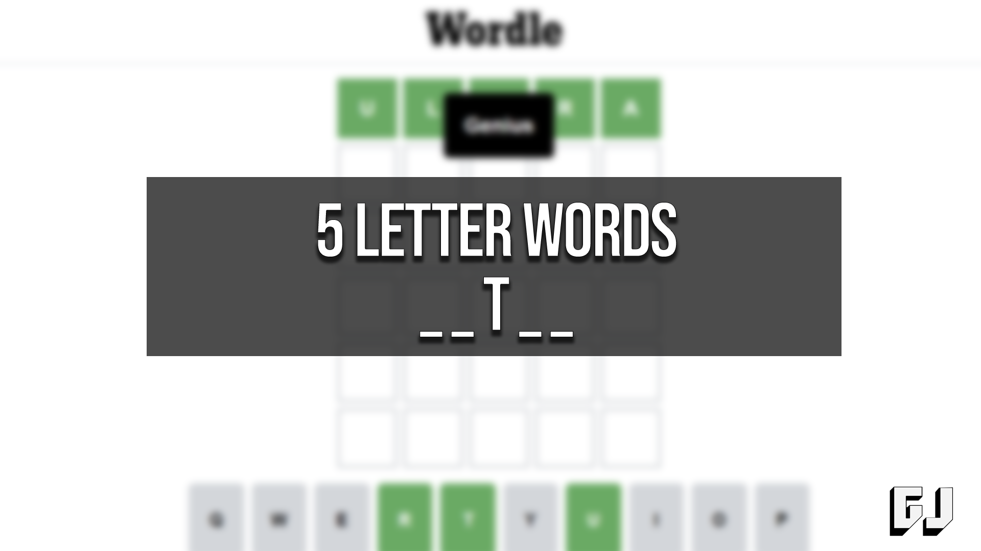 5 Letter Words With T In The Middle