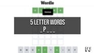 5 Letter Words With P As The Second Letter Wordle Guides