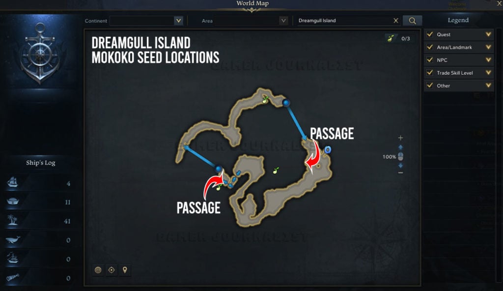 All Mokoko Seed Locations in Dreamgull Island Map