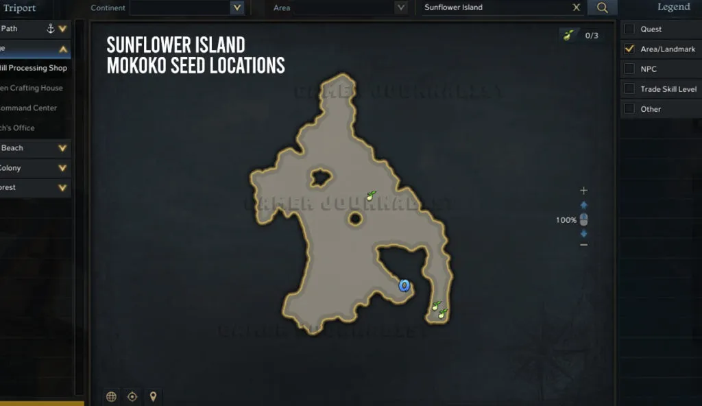 Lost Ark Sunflower Island Mokoko Seeds Locations