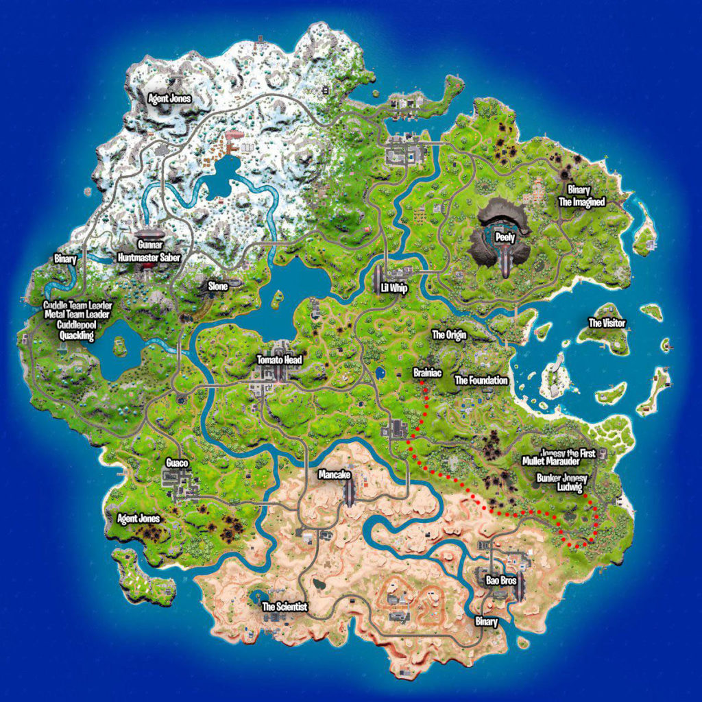 All NPC and Character Locations in Fortnite Chapter 3 Season 2 Map