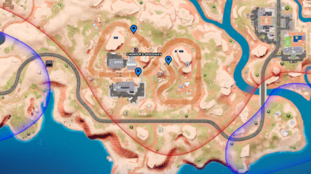All Omni Chips Locations in Fortnite - Chonker's Speedway