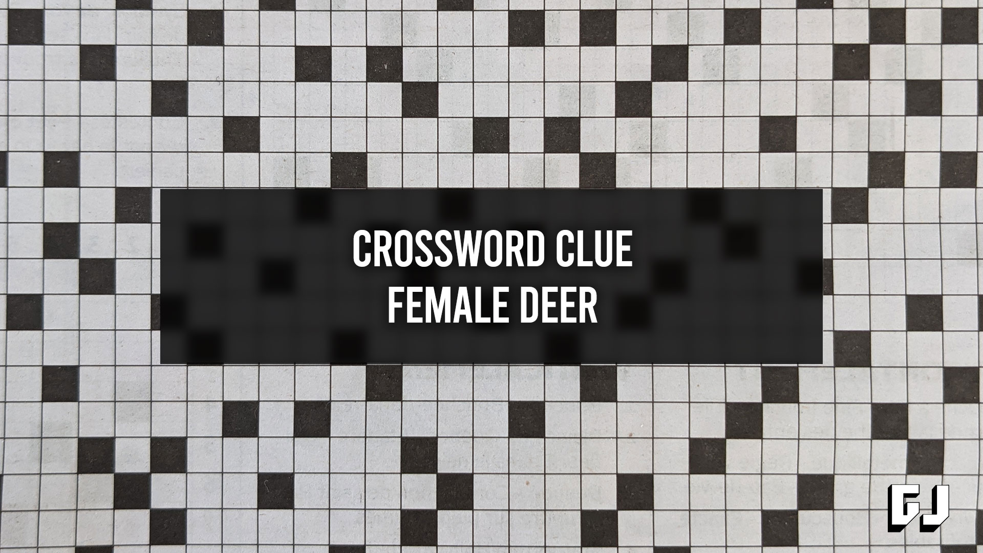 Female Deer Crossword Clue Gamer Journalist