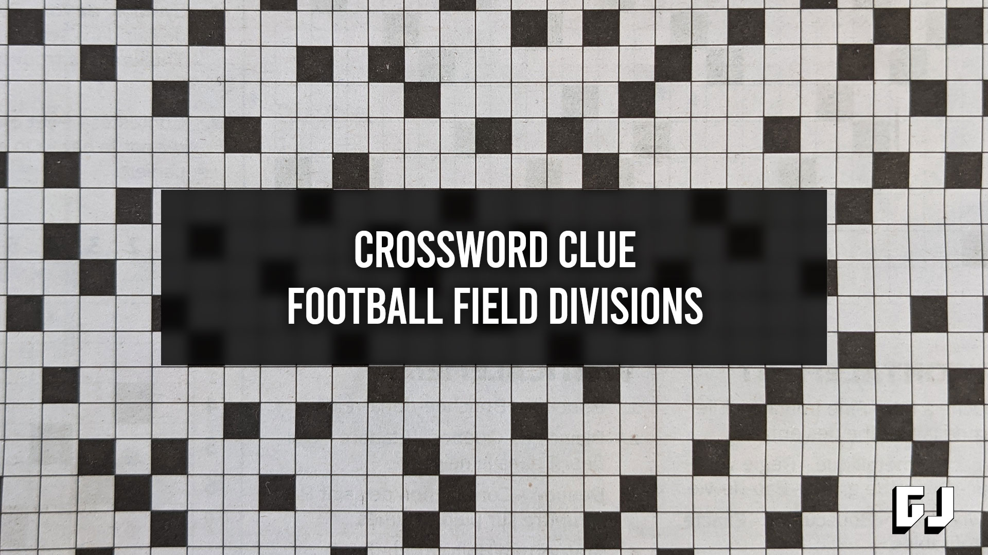 Football Field Divisions Crossword Clue Gamer Journalist