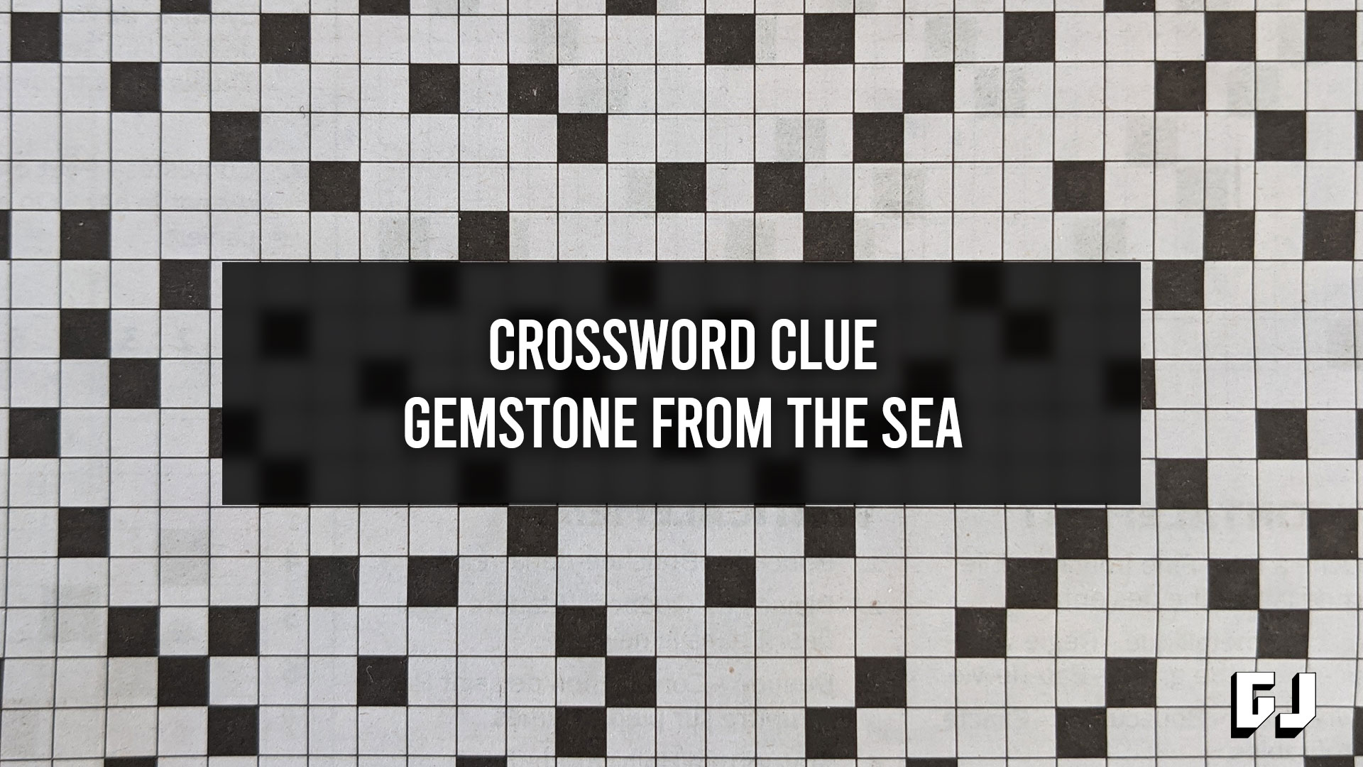 Gemstone From the Sea Crossword Clue Gamer Journalist