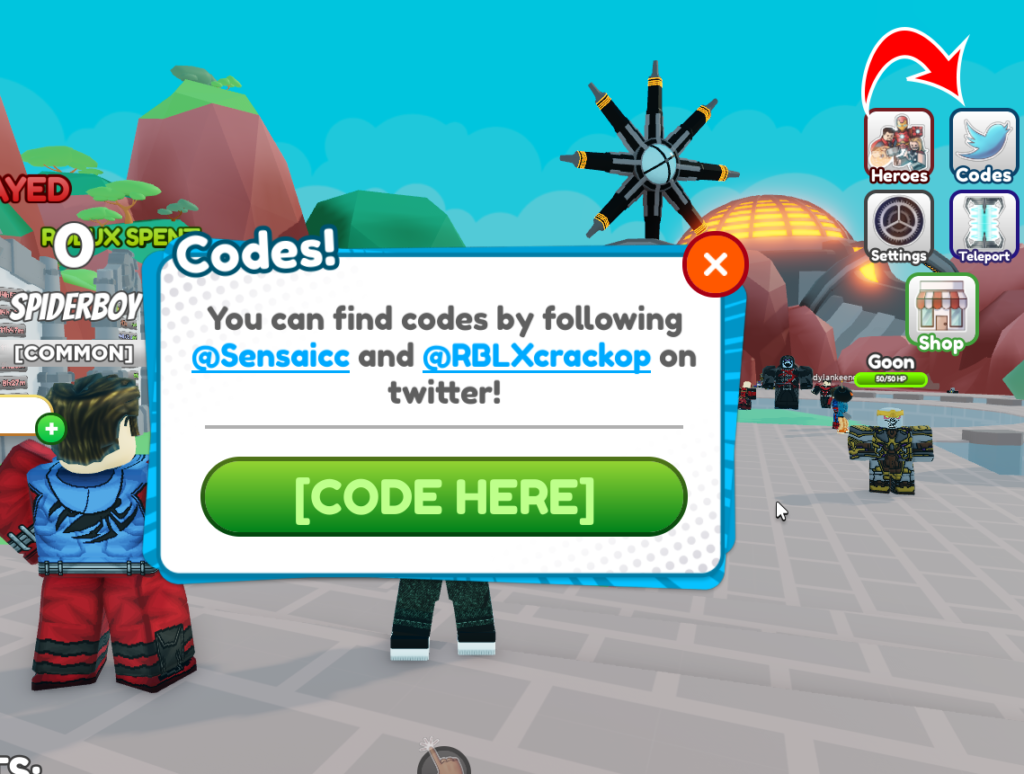 Codes For Hero Fighters Simulator