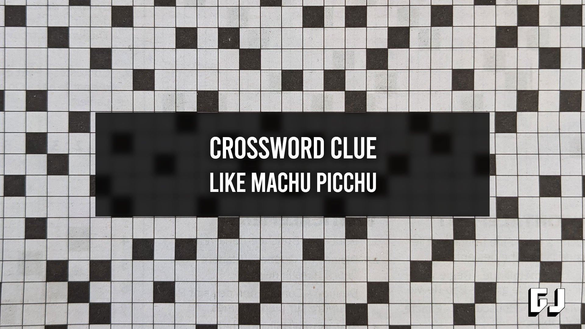Like Machu Picchu Crossword Clue Gamer Journalist