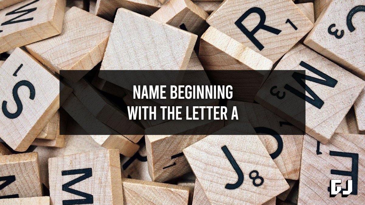 Names Beginning With the Letter A - Word Clues